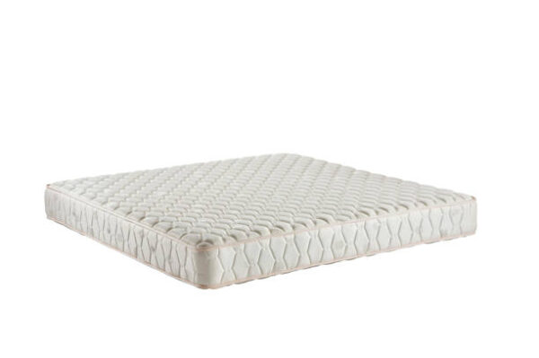 View of bed against white background