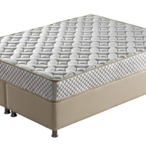 Sofa and mattress isolated on white
