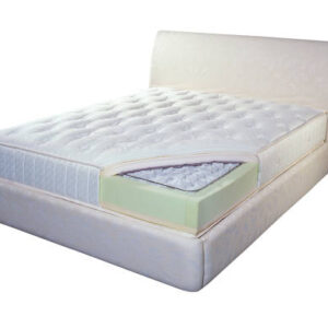 Luxury platform bed with mattress made of pocket spring and sponge sheet