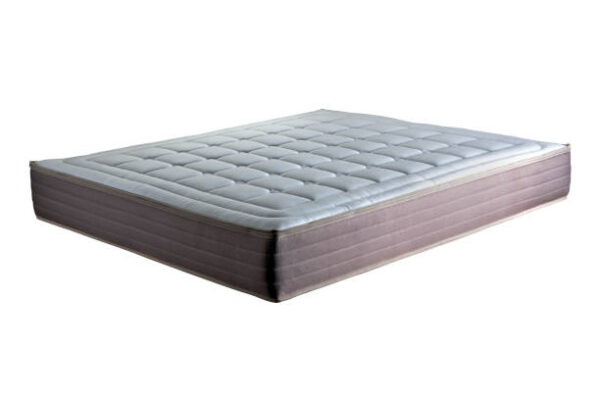 Two tone double spring mattress isolated on white background