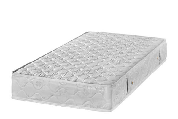 Comfortable mattress isolated on white background, orthopedic mattress